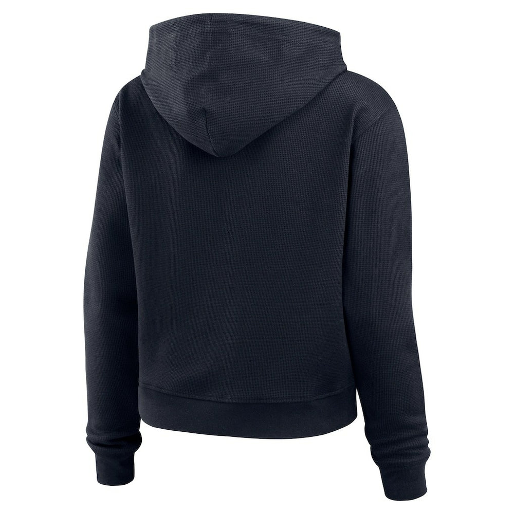 Houston Texans WEAR by Erin Andrews Women's Waffle Hoodie Pullover Top Navy - NFL