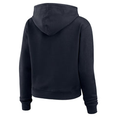 Houston Texans WEAR by Erin Andrews Women's Waffle Hoodie Pullover Top Navy - NFL