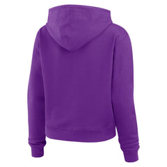 Minnesota Vikings WEAR by Erin Andrews Women's Waffle Hoodie Pullover Top Purple - NFL