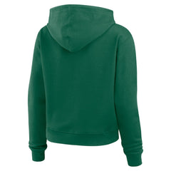 New York Jets WEAR by Erin Andrews Women's Waffle Hoodie Pullover Top Green - NFL