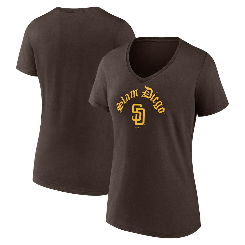 San Diego Padres Fanatics Women's Local V-Neck T-Shirt discount