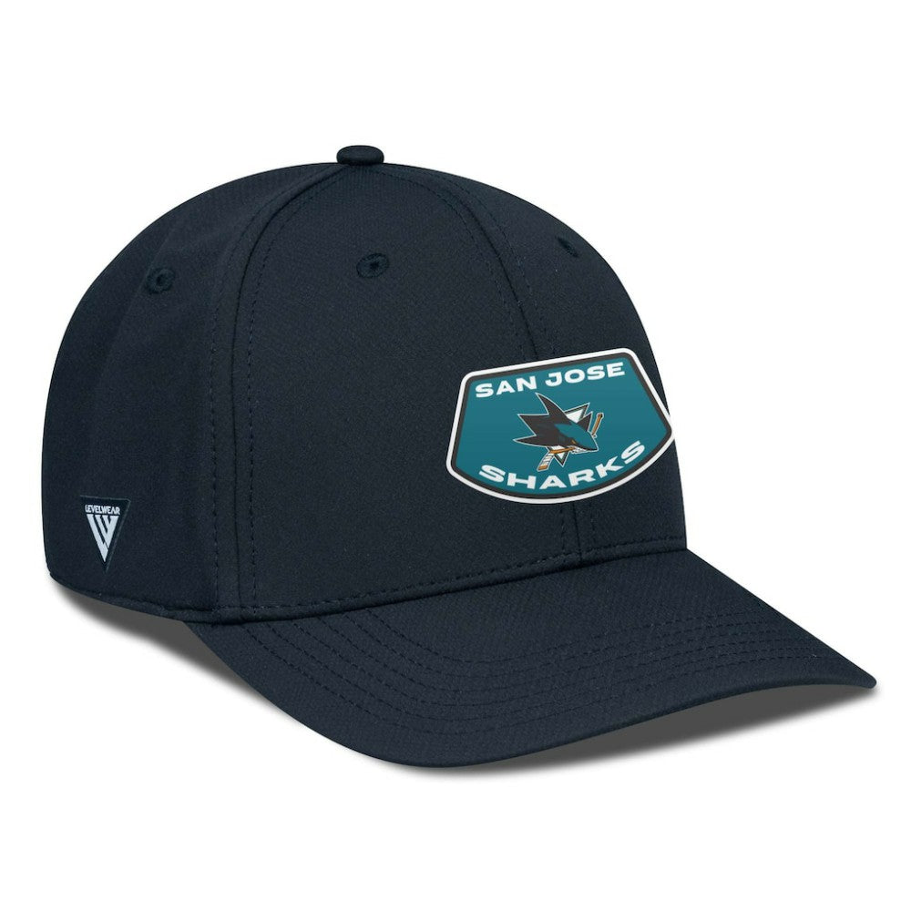 San Jose Sharks - Levelwear Rise Skylight Flex Hat Black