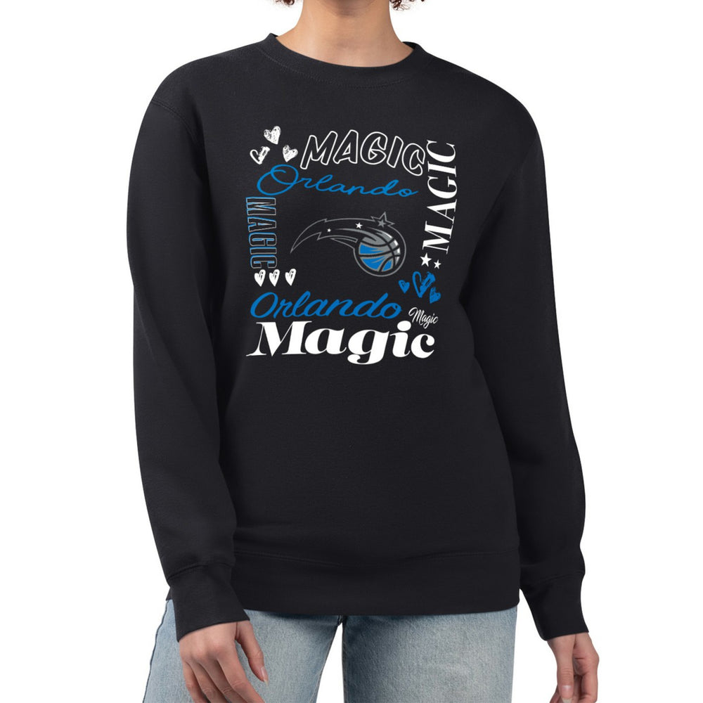 NBA - Orlando Magic G-III 4Her by Carl Banks Women's Collage Team Graphic Fleece Pullover Sweatshirt - Black