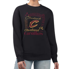 NBA - Cleveland Cavaliers G-III 4Her by Carl Banks Women's Collage Team Graphic Fleece Pullover Sweatshirt - Black