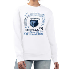 NBA - Memphis Grizzlies G-III 4Her by Carl Banks Women's Collage Team Graphic Fleece Pullover Sweatshirt - White