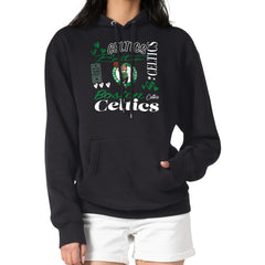 NBA - Boston Celtics G-III 4Her by Carl Banks Women's Team Collage Graphic Fleece Pullover Hoodie - Black