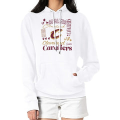 NBA - Cleveland Cavaliers G-III 4Her by Carl Banks Women's Team Collage Graphic Fleece Pullover Hoodie - White
