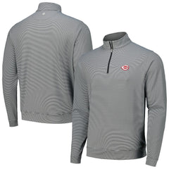 Cincinnati Reds Peter Millar Perth Sugar Stripe Performance Quarter-Zip Top Online
