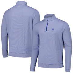 Los Angeles Dodgers Peter Millar Perth Sugar Stripe Performance Quarter-Zip Top Near Me