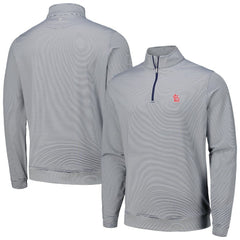 St. Louis Cardinals Peter Millar Perth Sugar Stripe Performance Quarter-Zip Top discount
