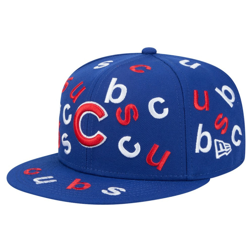 Chicago Cubs New Era Team Confetti 59FIFTY Fitted Hat Lifestyle