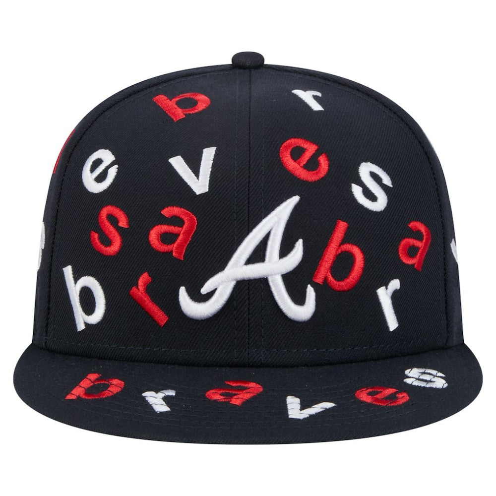 Atlanta Braves New Era Team Confetti 59FIFTY Fitted Hat Clearance
