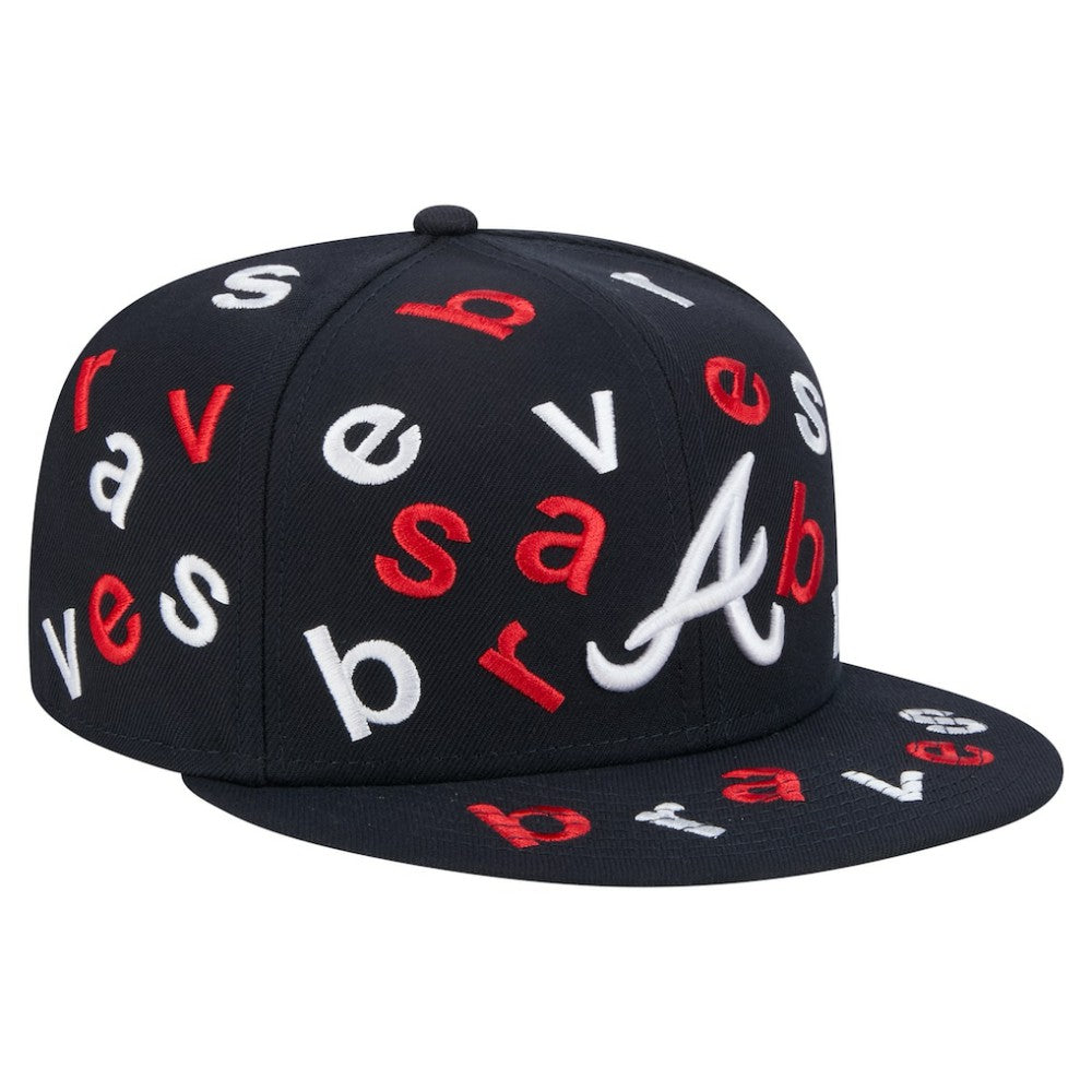 Atlanta Braves New Era Team Confetti 59FIFTY Fitted Hat Clearance