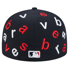 Atlanta Braves New Era Team Confetti 59FIFTY Fitted Hat Clearance