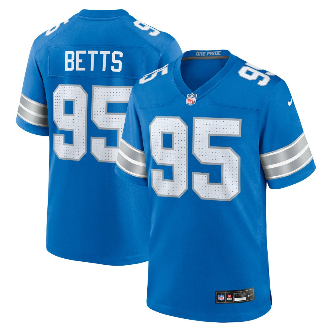 Mathieu Betts Detroit Lions Game Jersey - Blue | NFL Jerseys