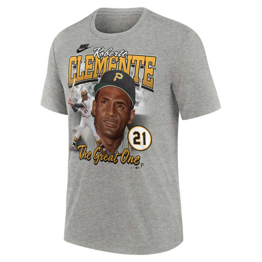 Roberto Clemente Pittsburgh Pirates Nike Cooperstown Collection Player Local T-Shirt On Sale