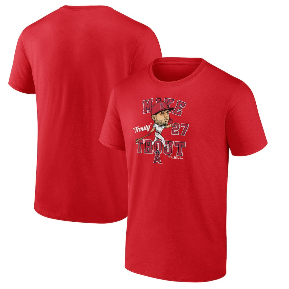 Mike Trout Los Angeles Angels Fanatics Hometown Caricature T-Shirt Online