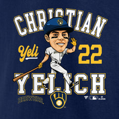 Christian Yelich Milwaukee Brewers Fanatics Hometown Caricature T-Shirt Clearance