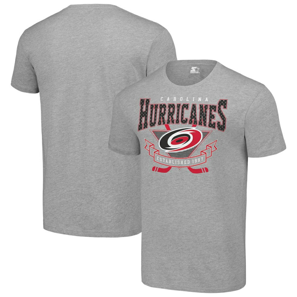 Carolina Hurricanes - Starter Team Logo Graphic T-Shirt Heather Gray