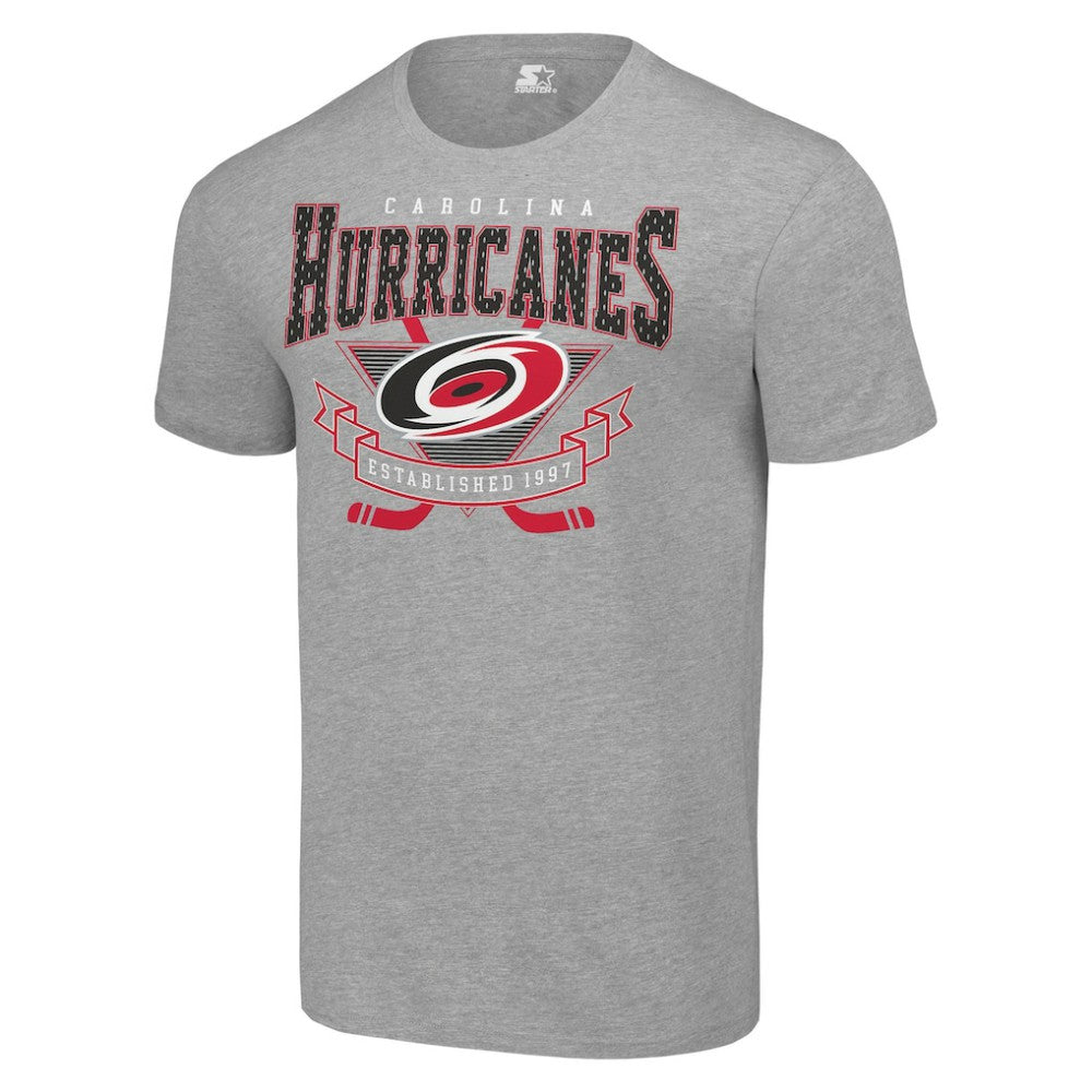 Carolina Hurricanes - Starter Team Logo Graphic T-Shirt Heather Gray