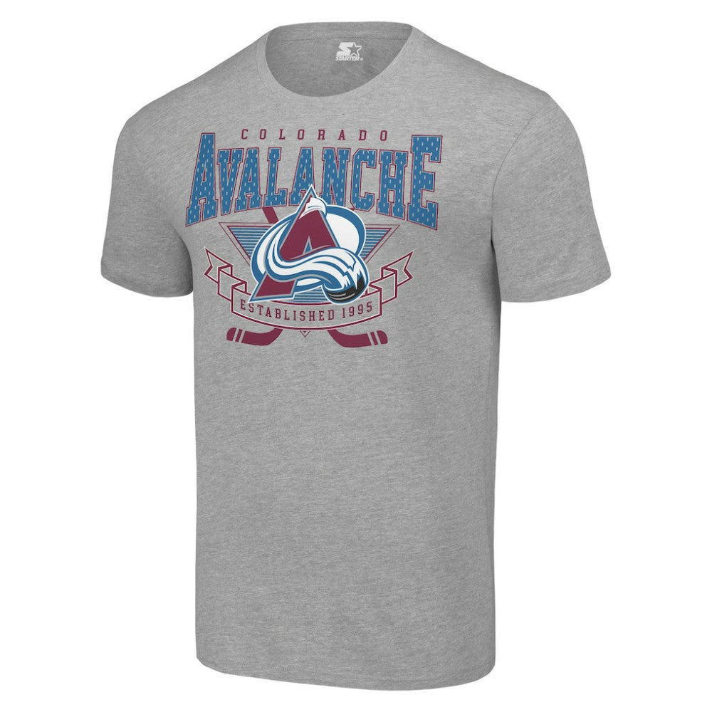 Colorado Avalanche - Starter Team Logo Graphic T-Shirt Heather Gray