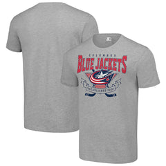 Columbus Blue Jackets - Starter Team Logo Graphic T-Shirt Heather Gray