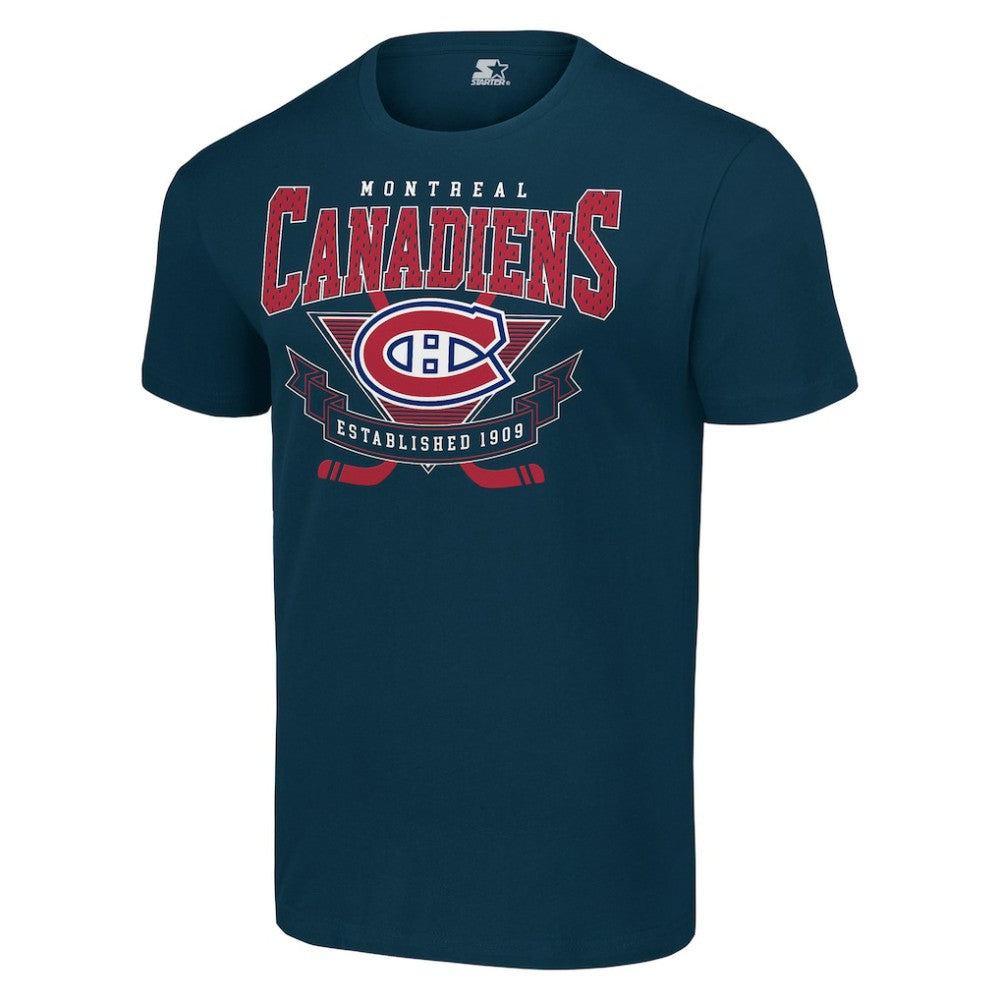 Montreal Canadiens - Starter Team Logo Graphic T-Shirt Navy