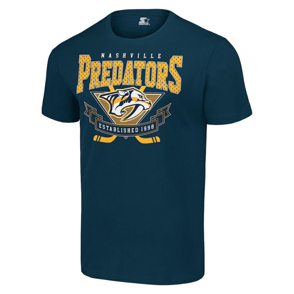 Nashville Predators - Starter Team Logo Graphic T-Shirt Navy