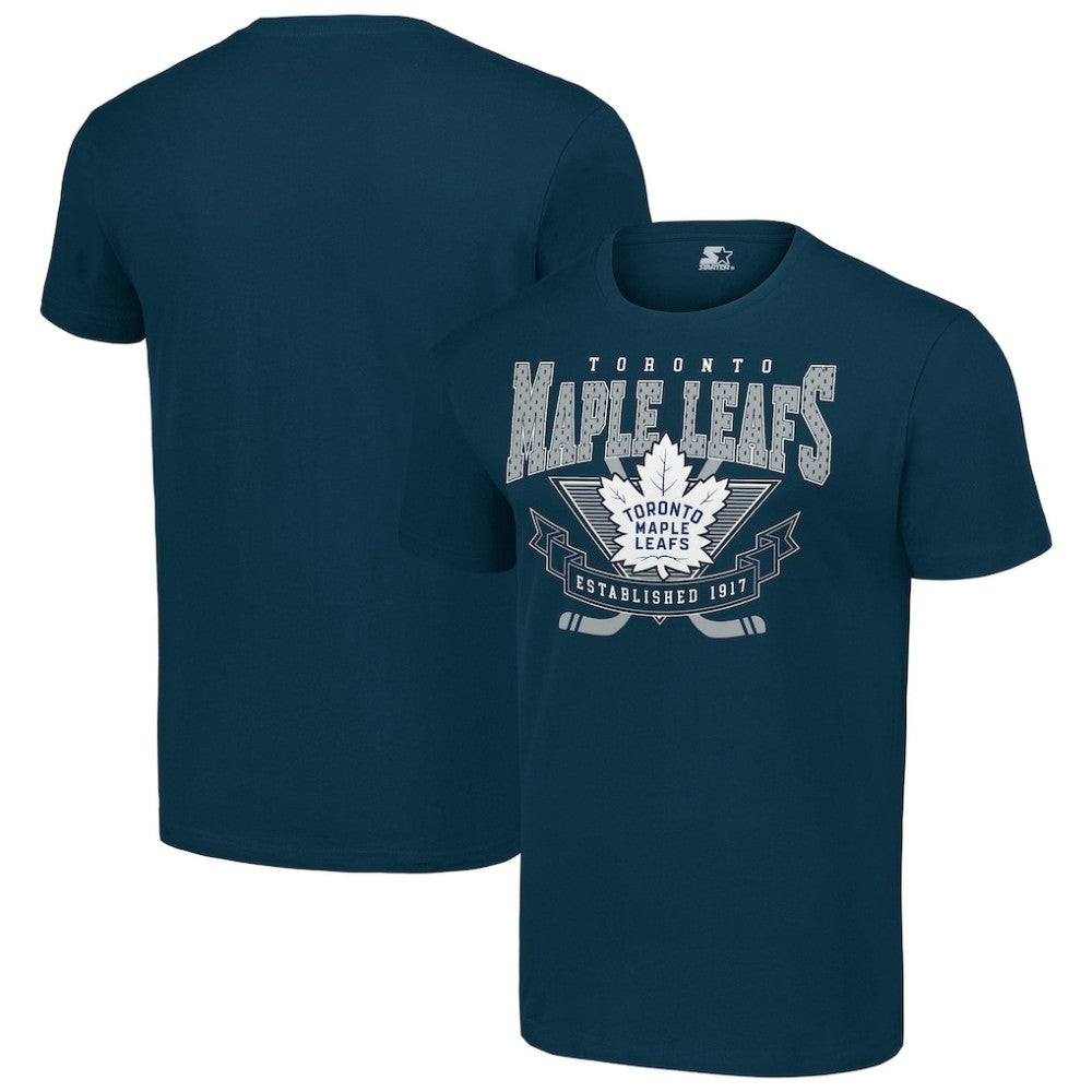 Toronto Maple Leafs - Starter Team Logo Graphic T-Shirt Navy