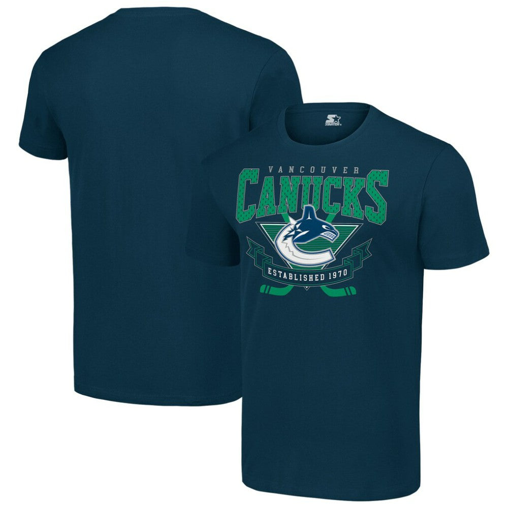 Vancouver Canucks - Starter Team Logo Graphic T-Shirt Navy