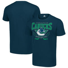 Vancouver Canucks - Starter Team Logo Graphic T-Shirt Navy