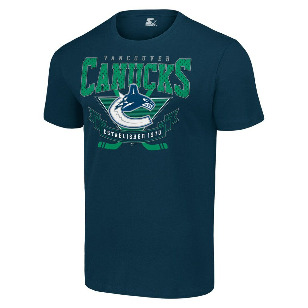 Vancouver Canucks - Starter Team Logo Graphic T-Shirt Navy