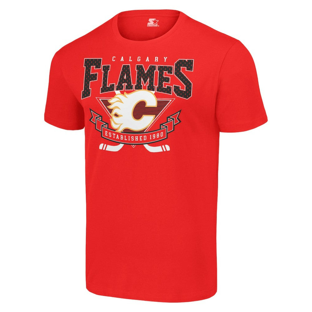 Calgary Flames - Starter Team Logo Graphic T-Shirt Red