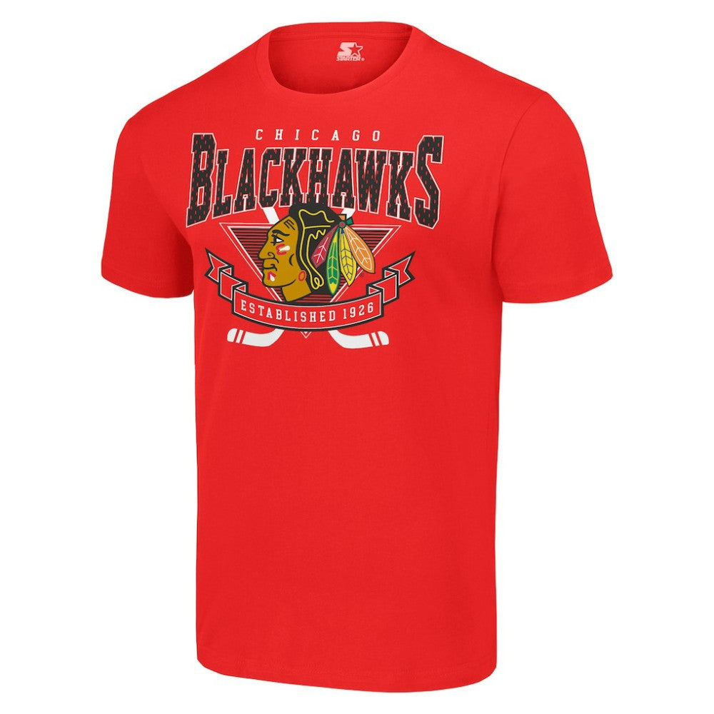 Chicago Blackhawks Starter Team Logo Graphic T-Shirt Red