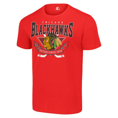 Chicago Blackhawks Starter Team Logo Graphic T-Shirt Red