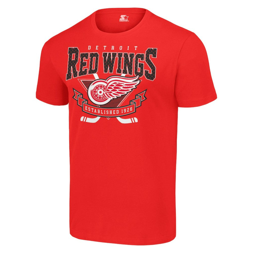 Detroit Red Wings - Starter Team Logo Graphic T-Shirt Red