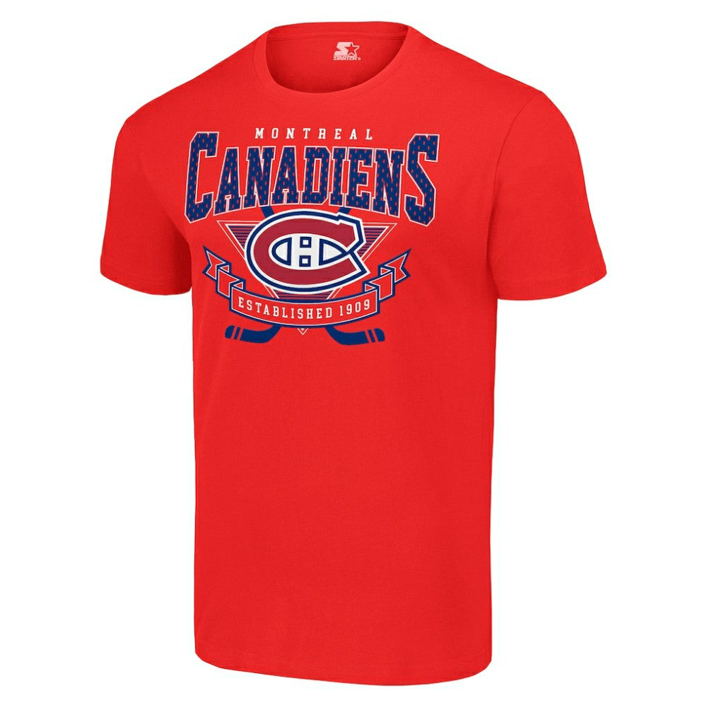 Montreal Canadiens - Starter Team Logo Graphic T-Shirt Red