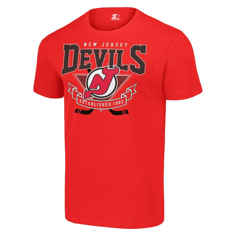 New Jersey Devils - Starter Team Logo Graphic T-Shirt Red