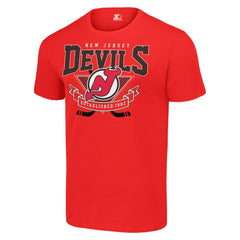 New Jersey Devils - Starter Team Logo Graphic T-Shirt Red