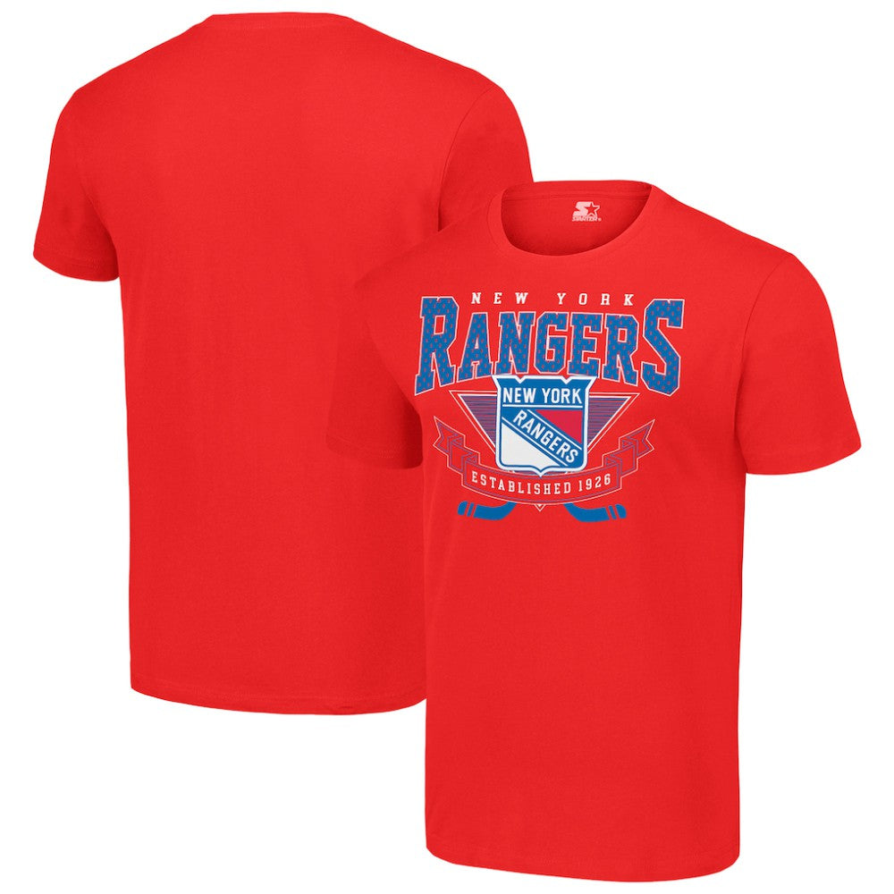 New York Rangers Starter Team Logo Graphic T-Shirt Red