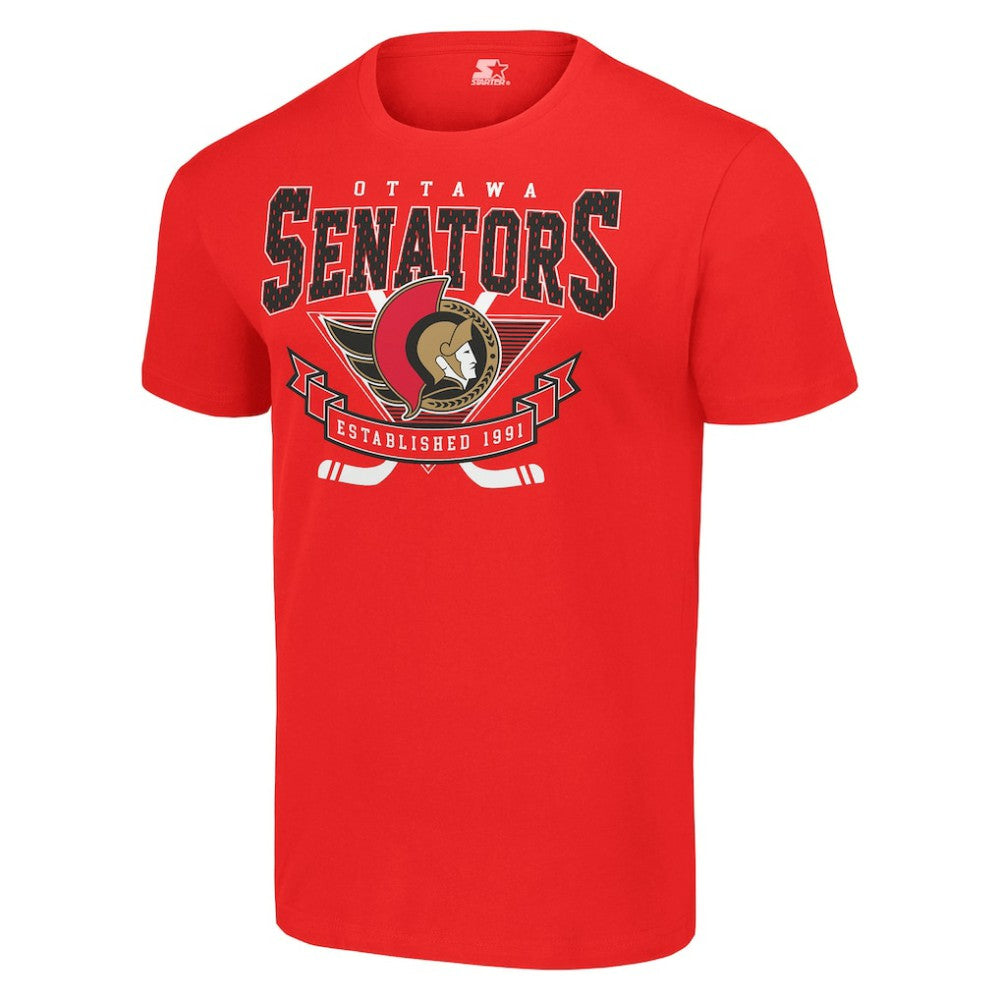 Ottawa Senators - Starter Team Logo Graphic T-Shirt Red
