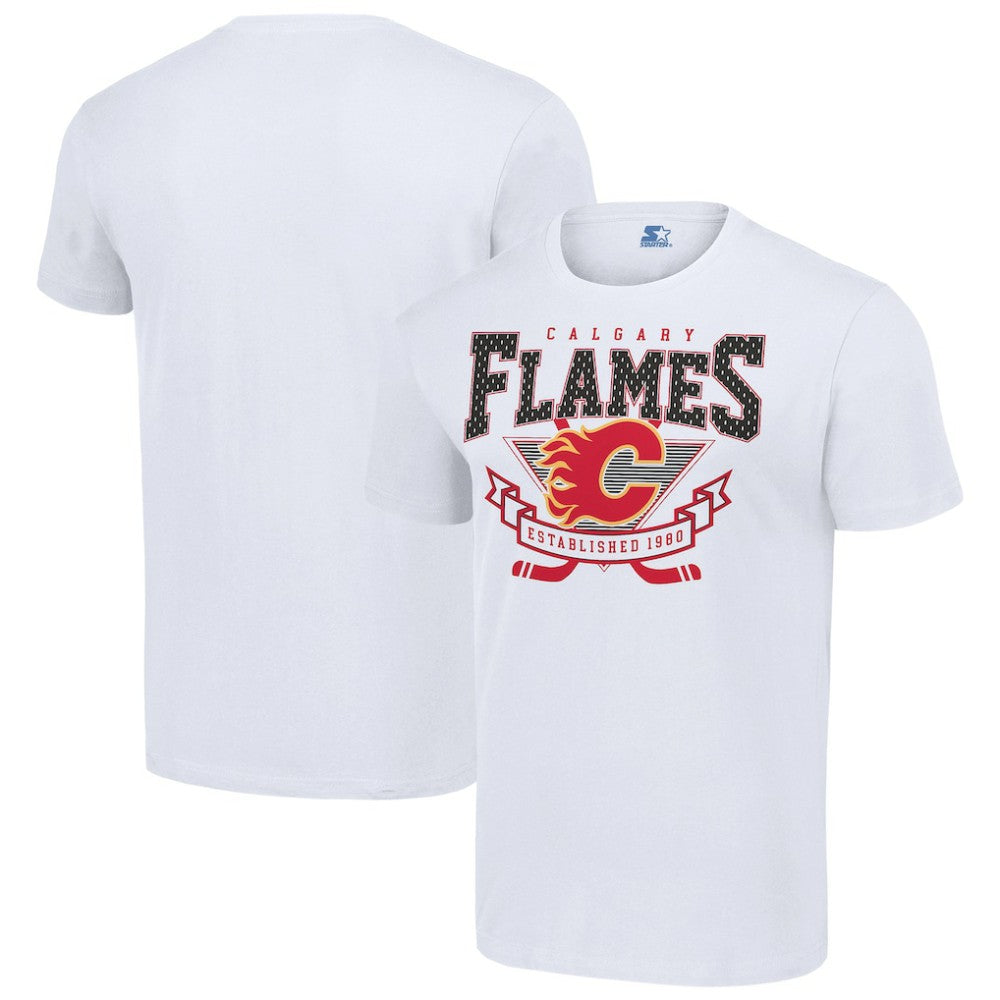Calgary Flames - Starter Team Logo Graphic T-Shirt White