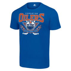 Edmonton Oilers - Starter Team Logo Graphic T-Shirt Royal