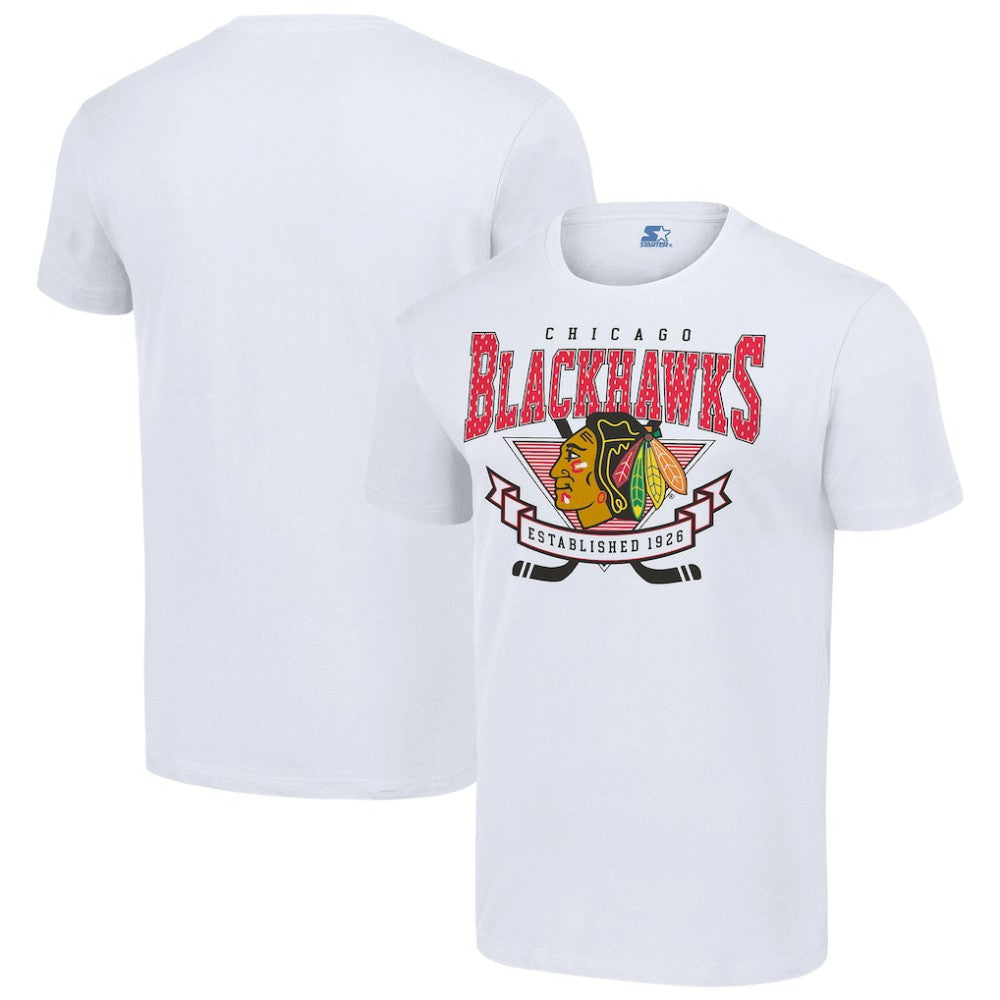 Chicago Blackhawks Starter Team Logo Graphic T-Shirt White