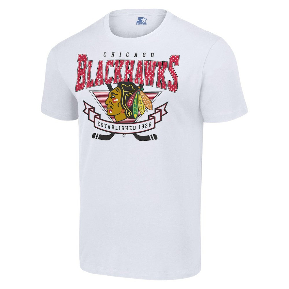 Chicago Blackhawks Starter Team Logo Graphic T-Shirt White