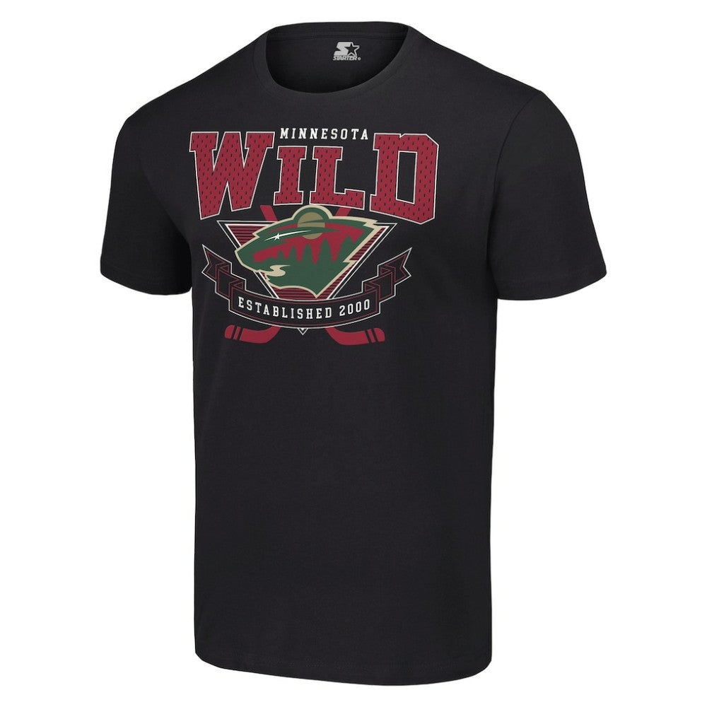 Minnesota Wild - Starter Team Logo Graphic T-Shirt Black