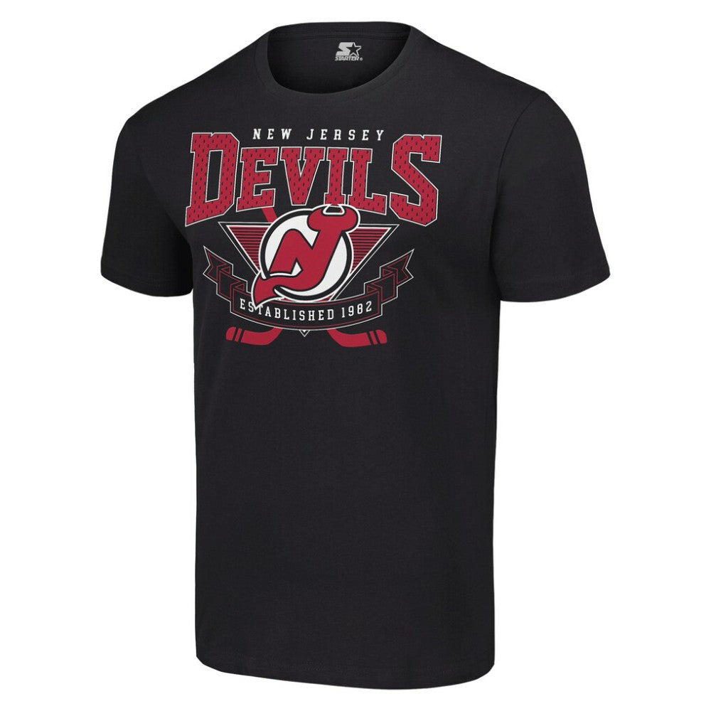 New Jersey Devils - Starter Team Logo Graphic T-Shirt Black