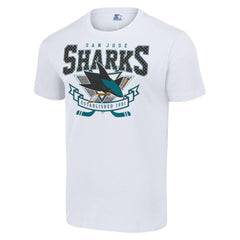 San Jose Sharks - Starter Team Logo Graphic T-Shirt White