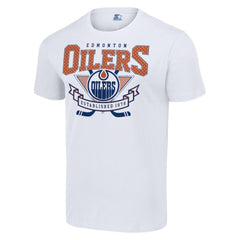 Edmonton Oilers - Starter Team Logo Graphic T-Shirt White