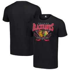 Chicago Blackhawks Starter Team Logo Graphic T-Shirt Black